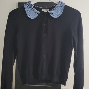 NWT Girls Crewcuts Sequined-Collar Sweater size 14